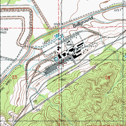 Topographic Map of White Stone Church, MS