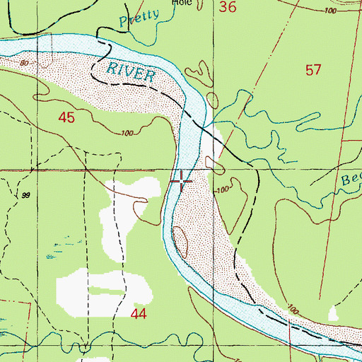 Topographic Map of Wildcat Bayou, MS