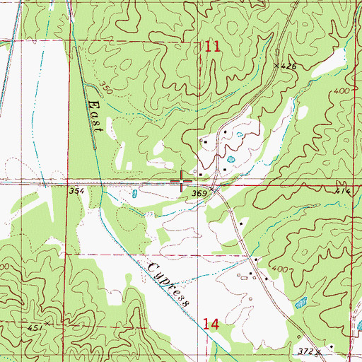 Topographic Map of Windham School, MS