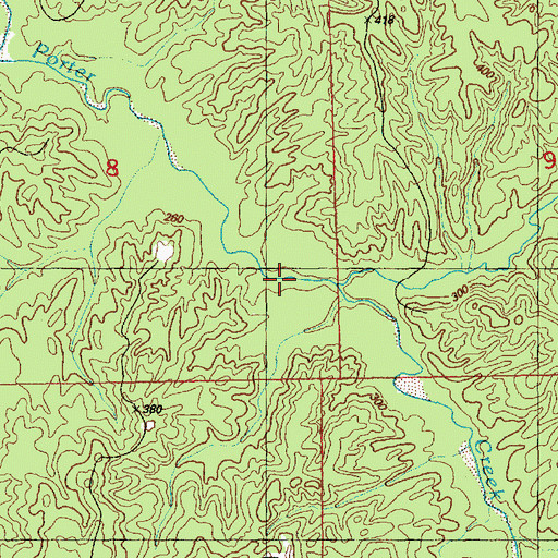 Topographic Map of Wolvington Branch, MS
