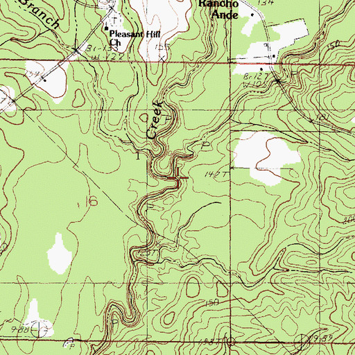 Topographic Map of Wooton Creek, MS