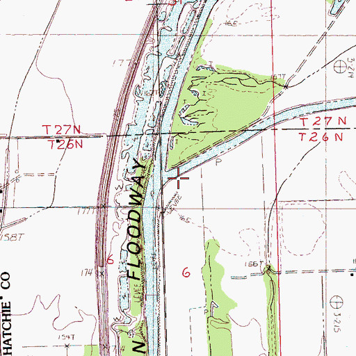 Topographic Map of Yocona River, MS