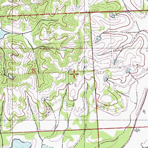 Topographic Map of Zion Number 2 Church, MS