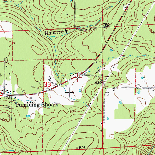 Topographic Map of R-T45/p124, AR