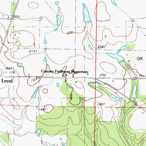 Topographic Map of Hatten Lake Dam, MS