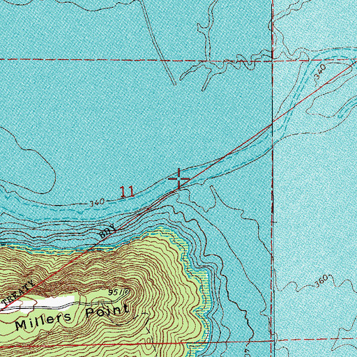 Topographic Map of Upper Ferry (historical), AR
