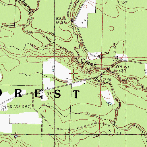 Topographic Map of Ashe Lake Dam, MS