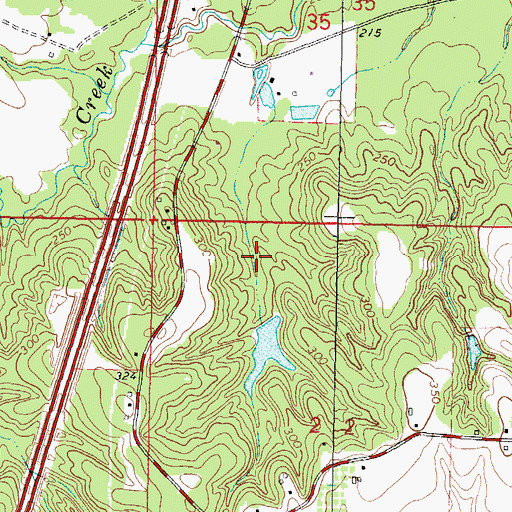 Topographic Map of Bass Pecan Plant Pond Dam, MS