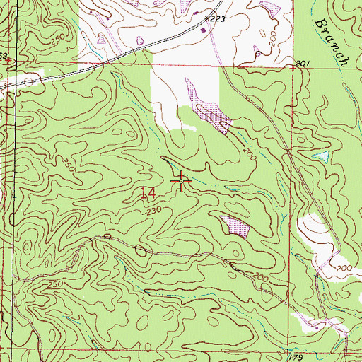 Topographic Map of Mohlenoff Pond Dam, MS