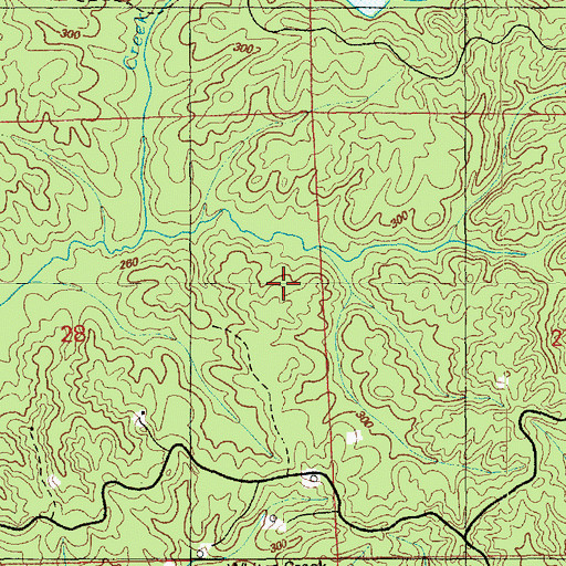 Topographic Map of Pipes Lake Dam, MS