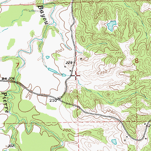 Topographic Map of Farm Land Company Lake Dam, MS