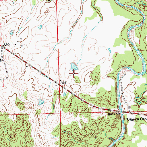 Topographic Map of Middleton Lake Dam, MS
