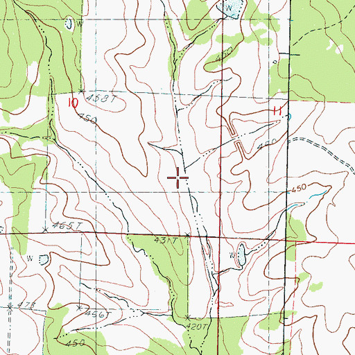 Topographic Map of Stovall Lake Dam, MS