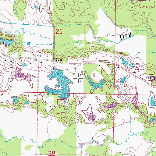 Topographic Map of Coleman Lake Dam, MS