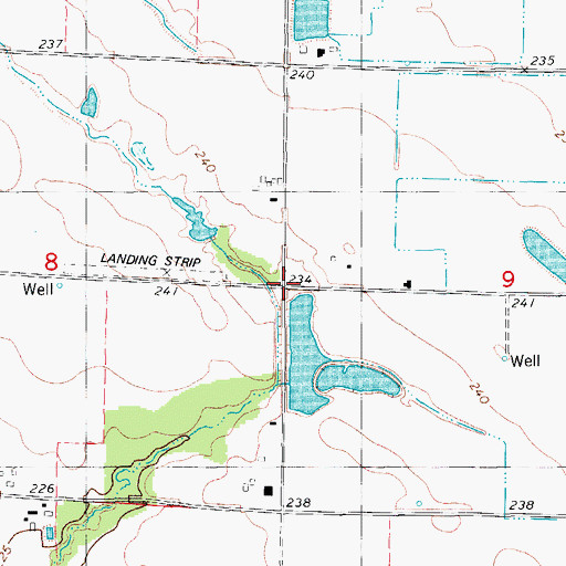 Topographic Map of Marson Club, AR