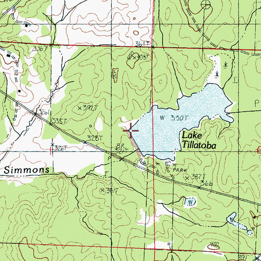 Topographic Map of YO-29-10 Dam, MS