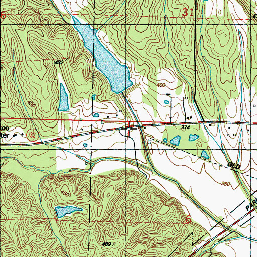 Topographic Map of Chuquatonchee Structure 7 Dam, MS