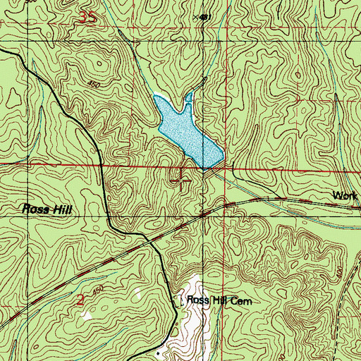 Topographic Map of Chuquatonchee Creek Structure 6 Dam, MS