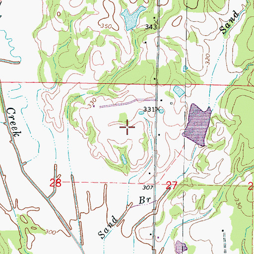 Topographic Map of Chuquatonchee Creek Structure 10 Dam, MS