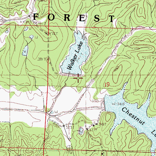 Topographic Map of Yo-26-11 Dam, MS