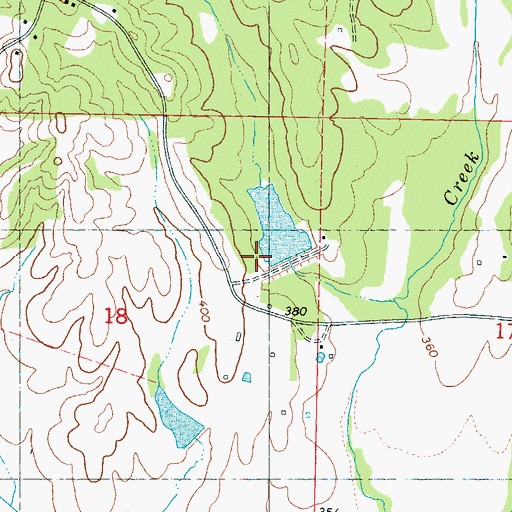 Topographic Map of Yocona Watershed Y-14-5 Dam, MS