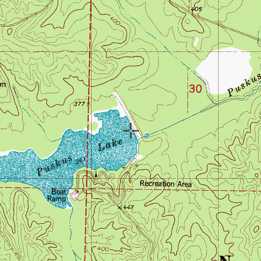 Topographic Map of LT-14a-1 Dam, MS