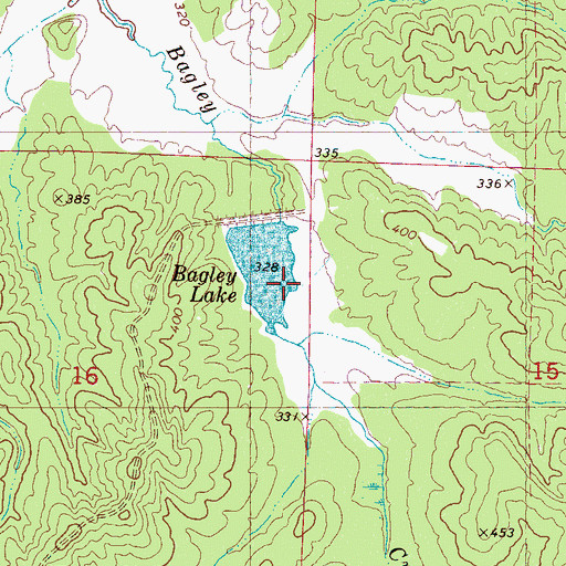 Topographic Map of LT 15-1 Dam, MS