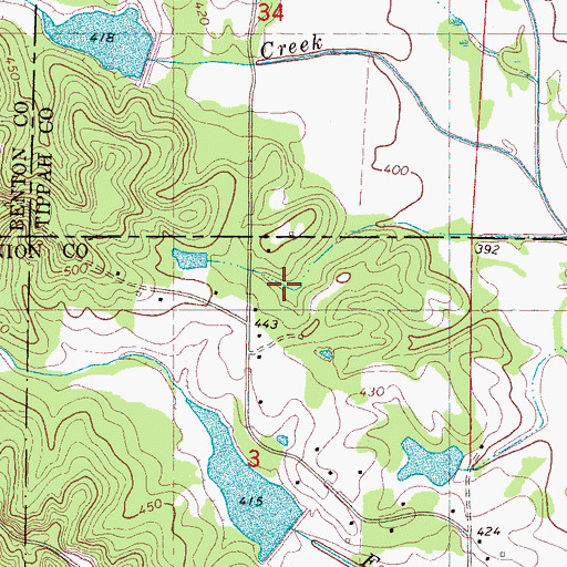 Topographic Map of Bagwell Lake Dam, MS