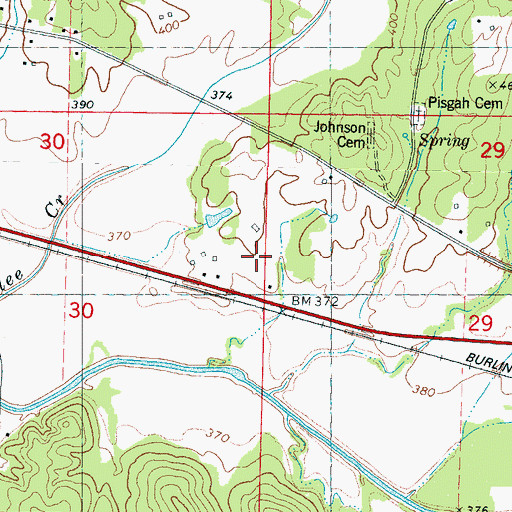 Topographic Map of LT 8-17 Dam, MS