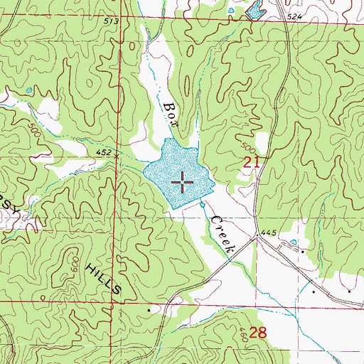 Topographic Map of LT 8-11 Dam, MS