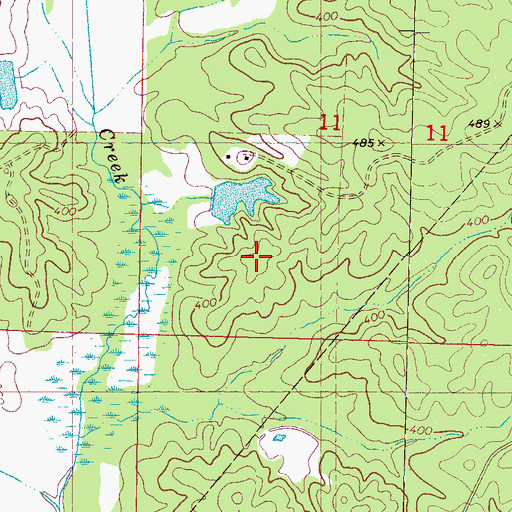 Topographic Map of Goldsmith Lake, MS