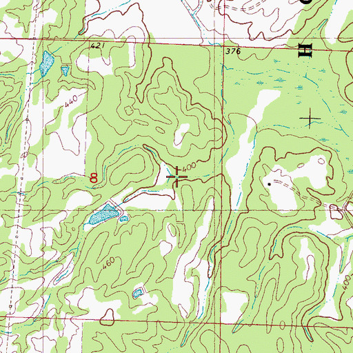 Topographic Map of Smith Lake Dam, MS