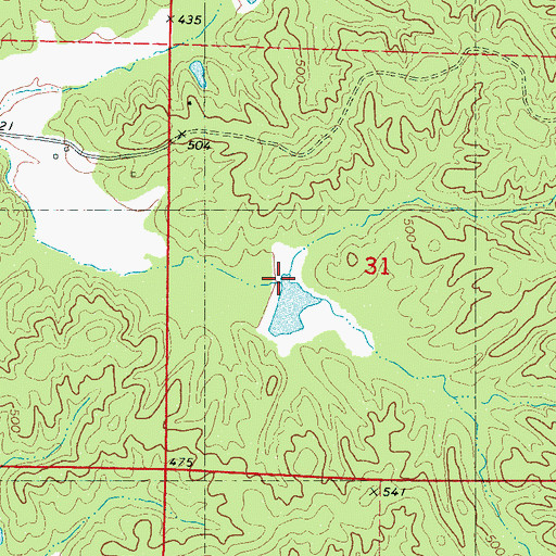Topographic Map of LT 8-7 Dam, MS