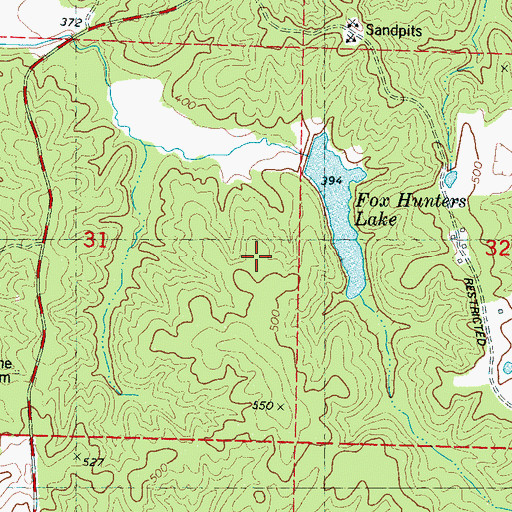 Topographic Map of Tippah River Watershed LT 7-17 Dam, MS