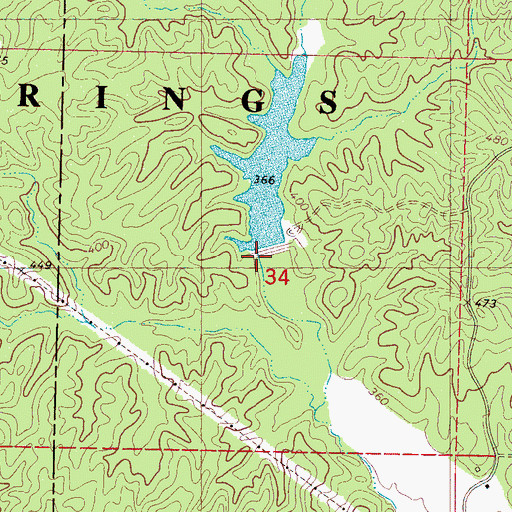Topographic Map of LT 7-10 Lake, MS