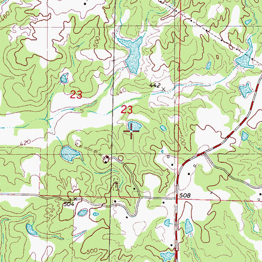 Topographic Map of White Lake Dam, MS