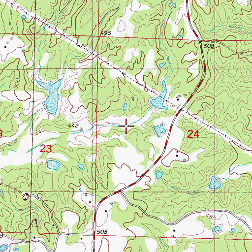 Topographic Map of White Lake Dam, MS