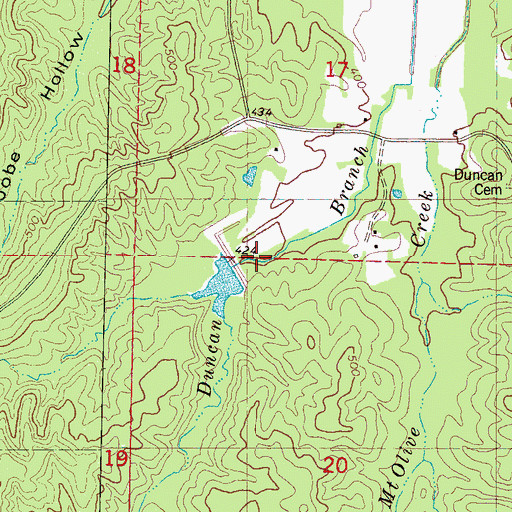 Topographic Map of LT 6-5 Dam, MS