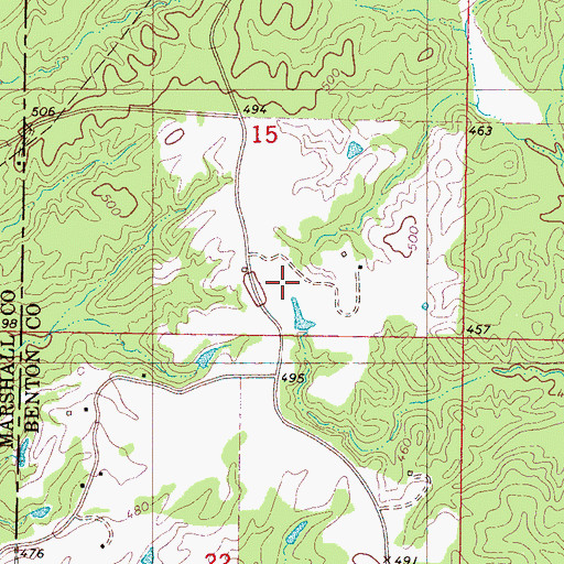 Topographic Map of Hudspeth Lake Dam, MS