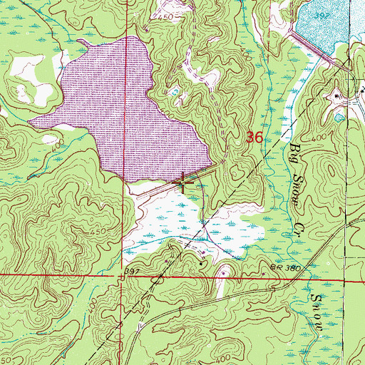 Topographic Map of LT 7-2 Dam, MS