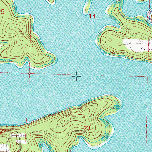 Topographic Map of Township of Union, AR