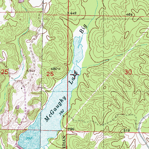 Topographic Map of LT 7-11 Dam, MS