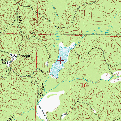 Topographic Map of LT-5-8 Lake, MS