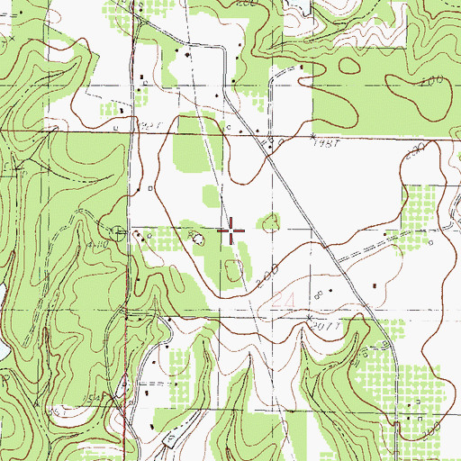 Topographic Map of George County, MS