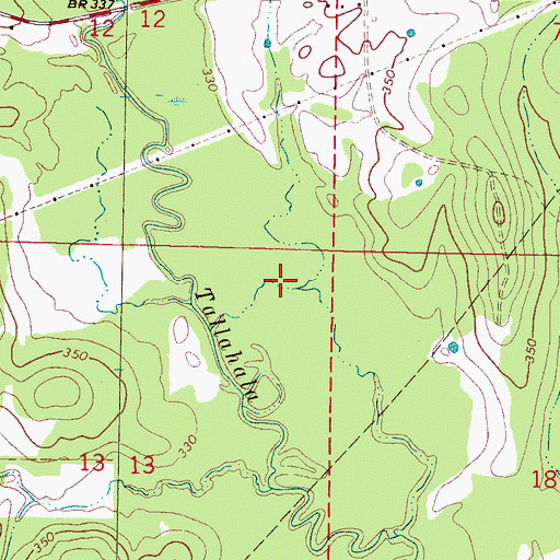 Topographic Map of Jasper County, MS