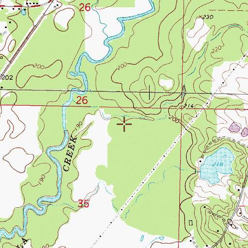 Topographic Map of Jones County, MS