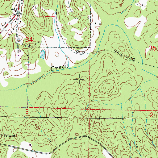 Topographic Map of Kemper County, MS