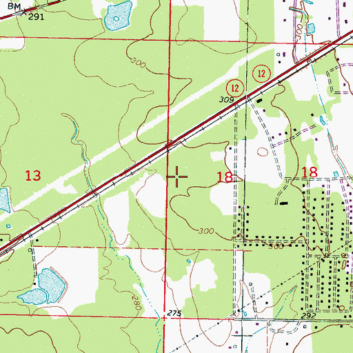 Topographic Map of Oktibbeha County, MS