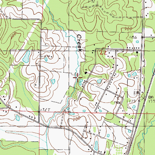 Topographic Map of Pearl River County, MS