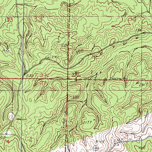 Topographic Map of Perry County, MS